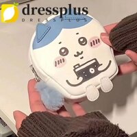 Dressplus Ví đựng tiền xu Chiikawa, Ví da Pu Zipper Usagi, Túi đựng tai nghe Nhật Bản hoạt hình chống nước thời trang du lịch