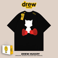 Drew Retro Hợp Thời Trang Hoạt Hình Anime Áo Thun Nữ Tay Ngắn Cho Nam Nữ Cặp Đôi Rời Nặng Cotton Top