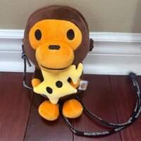 Drew Thương Hiệu Hợp Thời Trang Nhật Bản Babymilo Khỉ Nhỏ Túi Điện Thoại Di Động Đeo Vai Túi Đeo Ngang Trẻ Em Thời Trang Và Cắt