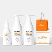 Dr.GRAFT SCALP GIFT SET - QUÀ TẶNG CHO NAM | 2 Dầu gội & Xịt dưỡng da đầu và giảm gãy rụng