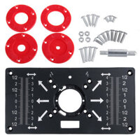 Drillpro 235x120x8mm Trimming Machine Flip Panel Woodworking Router Table Insert Plate for Makita RT0700c