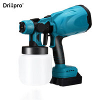 Drillpro 800mL Red/Blue Suction Type Cordless Paint Sprayer Electric Paint Woodworking Spray Gun