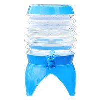 Drink Dispenser With Faucet Stable Stand Collapsible Design Easy To Clean