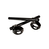 Driven Racing Halo Clip-Ons (53mm) (Black) Compatible with 11-13 Ducati 848EVO