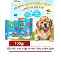 Dr.Kyan - Sữa bột dinh dưỡng PETILAC - Bổ sung sữa non Colostrum & Chất xơ cao cấp cho chó mèo 100g