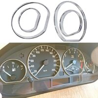 Dro- 4 Chiếc Ô Tô Đồng Hồ Tốc Độ Khung Chống Trầy Xước Đồng Hồ Đo Trang Trí Mặt Số Nhẫn Viền Cho Xe BMW E46