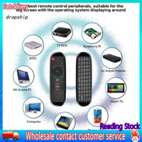 Dro _ Cảm biến con quay hồi chuyển Chuột không dây Bàn phím chuột không dây 2.4g Rf Điều khiển từ xa với bàn phím cho Android Hộp Tv thông minh Chuột bay không dây Mini Pc Satellite