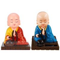Dro- Chạy Bằng Năng Lượng Mặt Trời Lắc Đầu Monk Đồ Chơi Văn Phòng Tại Nhà Bàn Xe Trang Trí Thủ Công Quà Tặng