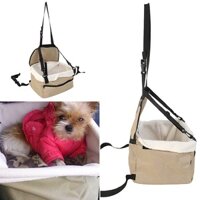 Dro- Soft Pet Dog Puppy Cat Kitty Car Seat Booster Seat Carrier Túi dây xích ô tô