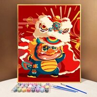 DROFE-tranh số hoá-trang trí tết-tranh tô màu theo số-tranh sơn dầu-tranh tô màu số hoá