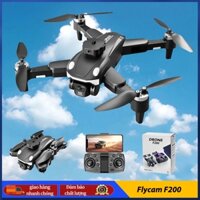 Drone Flycam F200,điều khiển từ xa Camera kép HD,Động cơ không chổi than giữ vị trí,chức năng tránh chướng ngại vật