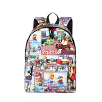 Dropship Game Roblox Super Mario Bros Anime Printed Backpacks Boy Girl School Bag Cartoon Pattern Children Schoolbag