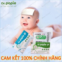 DR.PAPIE - Hộp 25 Chiếc Khăn Lau Hạ Sốt Cho Bé  - Hạ Nhiệt Giảm Sốt Ngăn Ngừa Co Giật - Dr Papie
