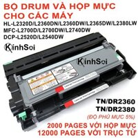 Drum và mực Brother TN-2380/2360 DCP-L2520D/L2540DW,MFC-L2700D/L2700DW/L2740DW,HL-L2320D/L2360DN/L2360DW/L2365DW/L2380LW