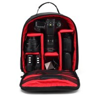 DSLR Camera Bag Backpack Photo Camera Backpack Bag Camera Bag Backpack For Sony A6000 Nikon D90 D750 Canon 550d All SLR cameras Black+Red