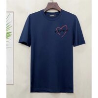Dsquared Áo Thun cotton Ngắn Tay In Chữ d2 Ngực Thời Trang Mùa Hè Cho Nam