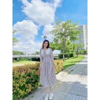 DTR1662 ĐẦM VẢI LỤA FREESIZE