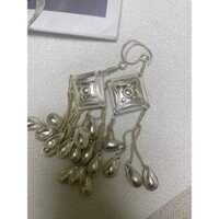 Dtrt Gike Junyi Cùng Phong Cách Tua Rua Với Bông Tai Tòn Ten Handmade Bạc Dài Ánh Sáng Sang Trọng Retro Cao Cấp Bông Tai