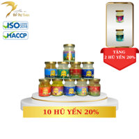 [DTT] 10 hũ 20% (Kèm 2 hũ) Yến chưng chọn vị- Yến sào Đỗ Thị Toán