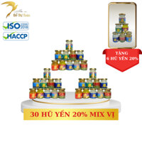 [DTT] 30 hũ 20% (Kèm 6 hũ) Yến chưng chọn vị- Yến sào Đỗ Thị Toán
