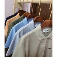 (Đủ bill chính hãng) Áo Polo LACOSTE Cotton Gai Truyền Thống Slim Fit Beige Blue Grey Green Nhập Khẩu Chính Hãng Từ Mỹ