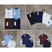 (Đủ bill chính hãng) Set Quần Áo Gofl LACOSTE Nhập Khẩu Chính Hãng Từ Mỹ Có 3 Màu Blue Navy Red