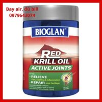 [Đủ bill, date 06/2023] Dầu nhuyễn thể Bioglan Red Krill Oil Active Joints 60 viên của Úc