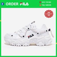 (Đủ bill) Giày Sneaker Thể Thao Nam Nữ Fila Fluid Màu Trắng chính hãng 100%