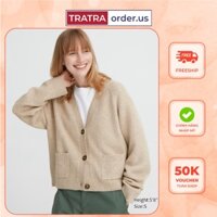 [Đủ bill Mỹ] Áo khoác len Cardigan Uniqlo Mỹ chính hãng - Giá săn sale cực rẻ