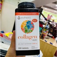 ĐỦ BILL - Viên Uống Collagen Mỹ Youtheory Collagen Biotin 6000mg 390 Viên