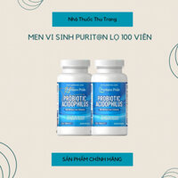 ĐỦ BILL - Viên uống men vi sinh lợi khuẩn Puritan's Pride Probiotic Acidophilus 100 viên