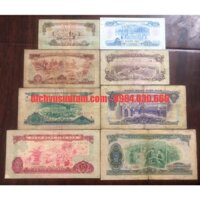 Đủ bộ tien Việt Nam 1966/1975 8 mệnh giá khác nhau