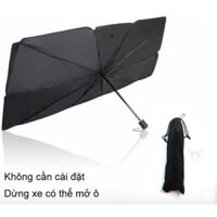 Dù che kính lái khi đỗ xe cách nhiệt chống nắng trên ô tô có thể xếp gọn size lớn che được toàn kính lái