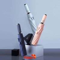 Dù che mưa nắng gấp gọn tự động vải 2 lớp 10 nan Hasu Việt Nam