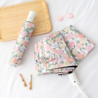 Dù che nắng Dù Chống Nắng Dù Chống Tia Cực Tím Tự Động Dù Nắng Kép Giá Trị Cao Di Động Nhỏ Keo Đen Chống Nắng Nữ