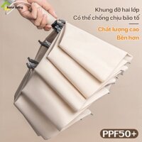 Dù chống tia UV KWAI màu sắc đa dạng kiểu dáng sang trọng, ô che nắng mưa tán rộng cho 2 người