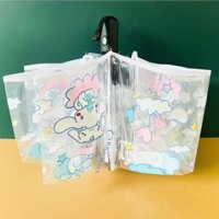 Dù Gấp Gọn Trong Suốt Tay Cầm Dài Hình Hello Kitty Cinnamoroll Babycinnamoroll Cho Học Sinh