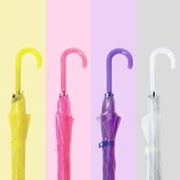 Dù Gấp Trong Suốt Tay Cầm Cong Hình Số 8