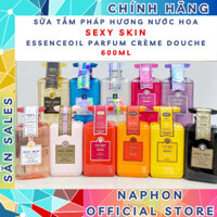 [Đủ Hương] Sữa Tắm Pháp Hương Nước Hoa Sexy Skin Essence Oil Parfum Crème Douche 600ml