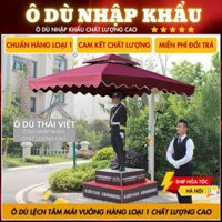 Dù lệch tâm, ô lệch tâm, ô dù che nắng ngoài trời lệch tâm vuông 2m5 bản cao cấp vải dù PU chống thấm nước A04
