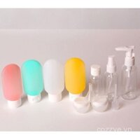 Du lịch chai Bộ mỹ phẩm Chai Chai Nhựa dầu gội đầu chai xịt