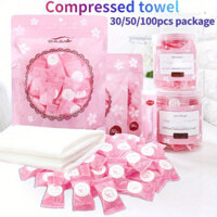Du lịch Khăn nén dùng một lần Khăn lau mặt Khăn Mini cầm tay Khăn làm đẹp