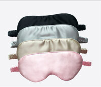 Du Lịch Nap Bdfold Double Plush Và Elastic Strap Tuỳ Chỉnh Thêu Mềm Silk Sleep Mask