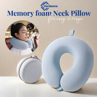 Du lịch xách tay hình chữ U Bộ nhớ bọt gối-dễ dàng lưu trữ với hộp-thoải mái cổ hỗ trợ
