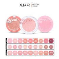 [Đủ Màu] Má Hồng 4U2 For You Too Moji - Shimmer - Matte Blush Chính Hãng Thái Lan 5.5g