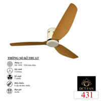 (Đủ Mẫu)Quạt trần cổ ngắn,Quạt trần 3 cánh cho trần thấp sải cánh 1m32 phù hợp cho phòng khách,phòng ngủ,bếp-Động cơ DC
