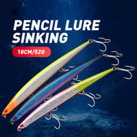 Dụ Mồi Câu Cá Mồi Bút Chì Chì Chì Chì Chì Chì Mồi Câu Cá Biển 18cm52g Thuyền Câu Cá Biển Xa GT Mồi Giả
