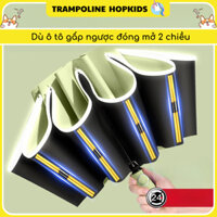 Dù Ô Tô Gấp Ngược Tự Động Hopkids - Ô Dù 2 Chiều Nan Kép, Chống UV UPF50+, Che Nắng Mưa, Đóng Mở Tự Động, Xếp Gọn