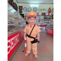 (Đủ phụ kiện) Bộ Quần Áo Đóng Vai Công An Trẻ Em Tặng Kèm Phụ Kiện dành cho bé trai và gái