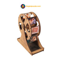 Đu quay mini bằng gỗ có ảnh in theo yêu cầu Thegioipuzzle
